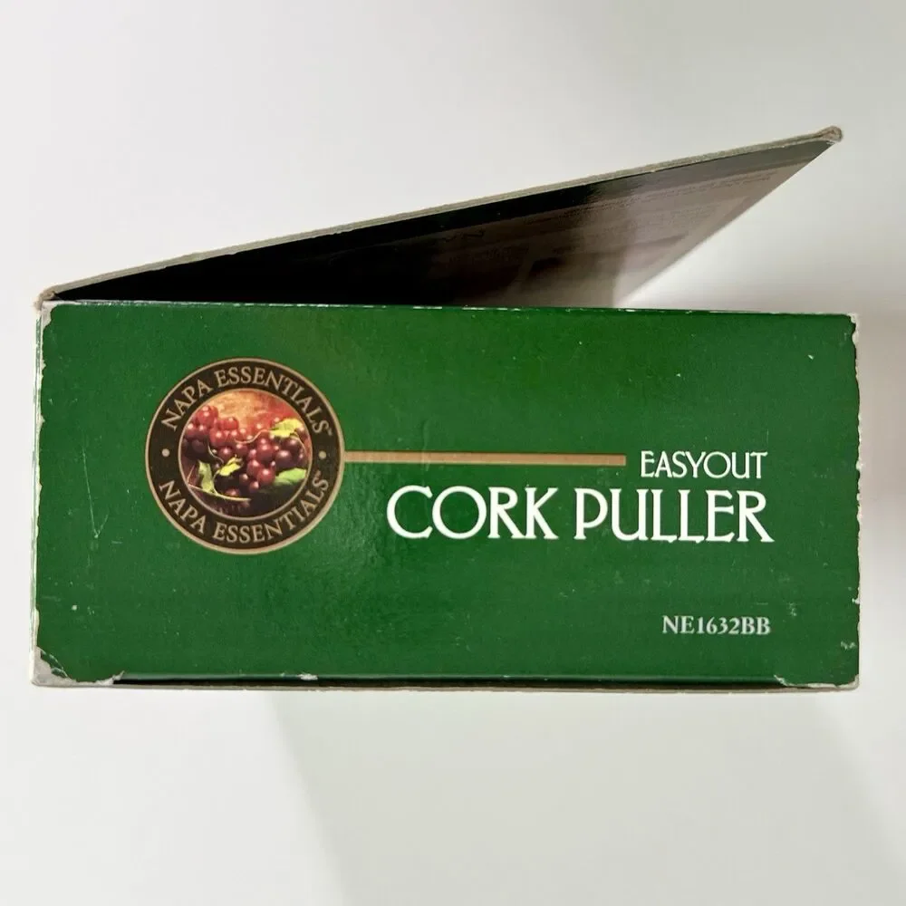NAPA ESSENTIALS Easy Out Cork Puller Wine Opener NEW in box w/Wine Pairing Guide